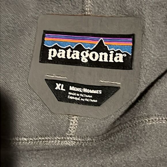 PATAGONIA jacket Men's XL softshell windbreaker full zip gray pockets - Picture 8 of 9